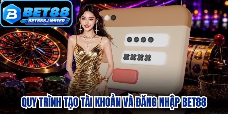 Quy trình tạo tài khoản và đăng nhập Bet88